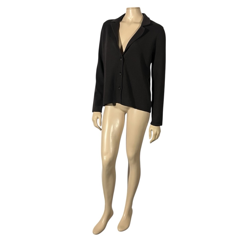Classic Brown Merino Wool Women's Cardigan